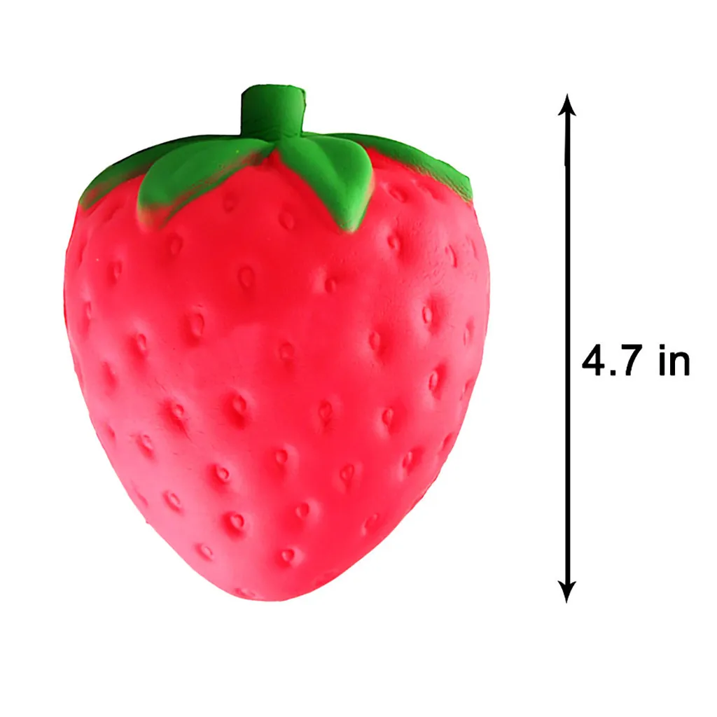 Slow Rebound Simulation Fruit Strawberry Banana Decompression Toy  Stress Reliever Decor Toys photography props #B