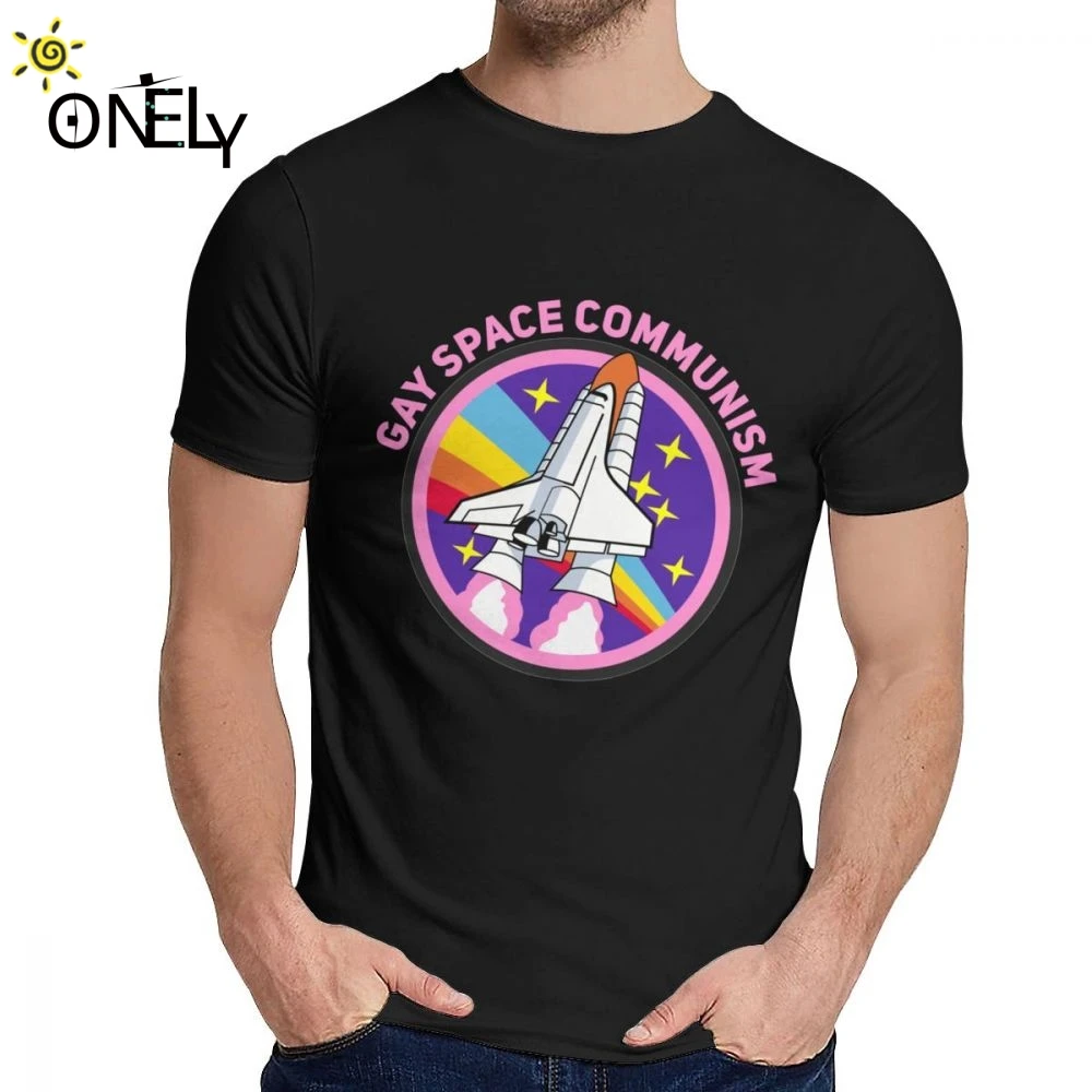 

2019 Great Antifascis Queer Gay Space Communism Ussr Soviet Union LGBT T Shirt Unisex Casual Quality O-neck Homme Tee Shirt