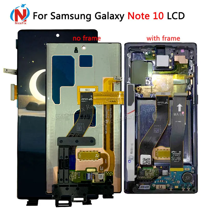 Для samsung Galaxy Note 10 ЖК-дисплей с сенсорным экраном дигитайзер сборка 6," Amoled для samsung note10 lcd N970F N9700 N970 lcd