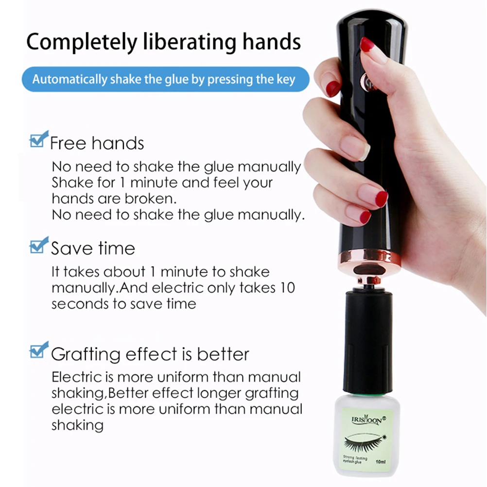Eyelashes Glue Nail Polish Makeup Brush Shaker Waterproof Electric Liquid Shaker For Grafting Eyelashes Glue Nail Polish Device