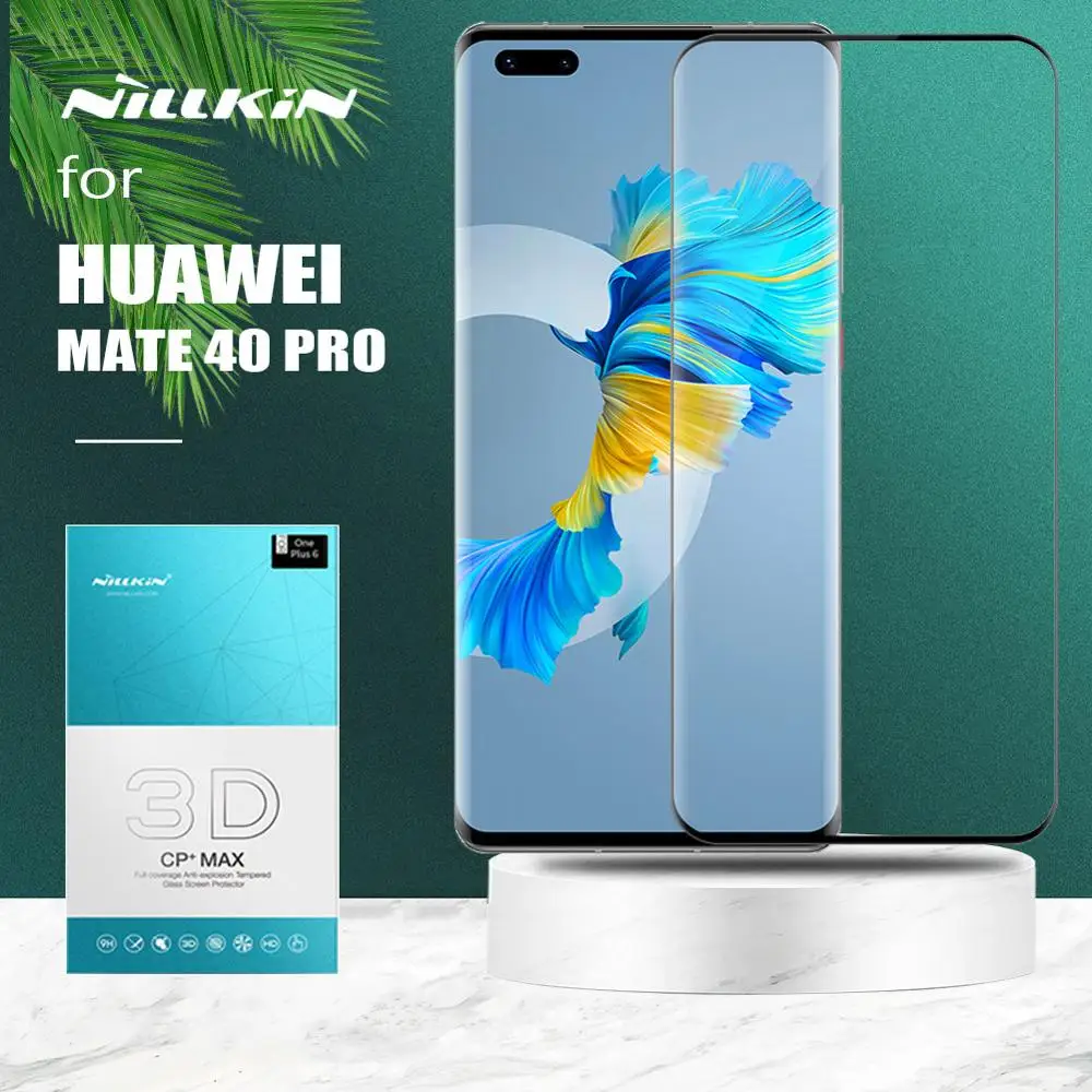 for Huawei Mate 40 Pro Glass Nillkin CP+ Max Full Cover 3D Edge Tempered Glass Screen Protector for Huawei Mate 40 Pro Glass