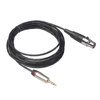 

3.5mm gold plated plug Mini XLR 3Pin Female to 3.5mm TRS Male Plug Audio Microphone Cable Wire