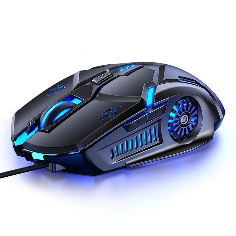 Проводная игровая мышь USB 3200 точек/дюйм регулируемый светодиодный Подсветка