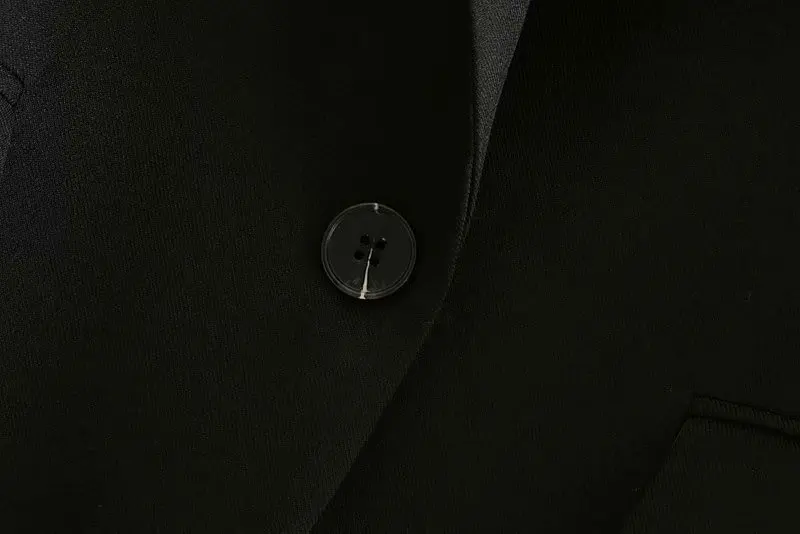 

Js66 Button Ornaments Loose-Fit Casual Suit Autumn New Products Europe And America Fashion Long Sleeve Solid Color One-Button Co