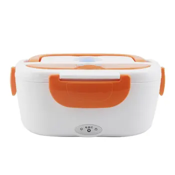 

Portable 1.05L Electric Heating Lunch Box With Car Plug Food Warmer For School Office Home Plastic Dinnerware dropshipping
