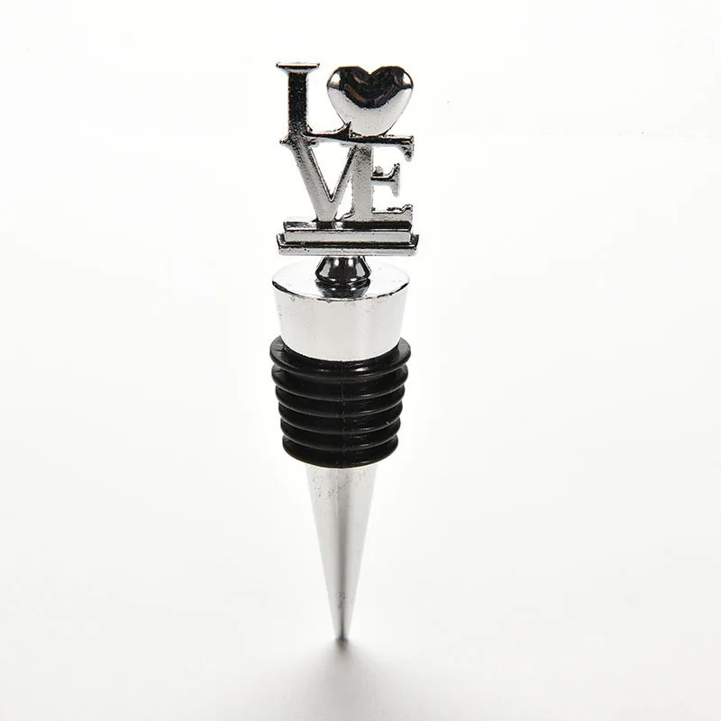 Party Favors Creative LOVE Wine Bottle Stoppers Wedding Favors Bridal Shower Favors Wine Gift JS23