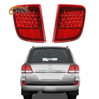 

2pcs LED Rear Reflector Bumper For Toyota Land Cruiser 200 LC200 2008 2009 2010 - 2015 Tail Rear Fog Lamp Brake Warning Light