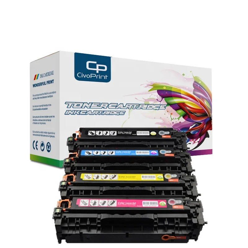 4 colors compatible 205a Toner Cartridge for HP CF530a CF531a CF532a CF533a LaserJet Pro M154 MFP M180 180n M181 181fw printer