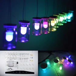 Lampe LED aurore flottante colorée RGB, couleur arc en ciel, Simulation de verre, carillon éolien, Kit de bricolage 