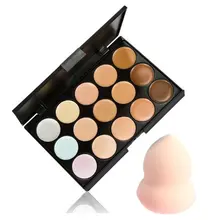 Контурная палитра, крем для лица, макияж, консилер, палитра, спонж, косметический спонж, набор для макияжа, 15 цветов,, новое качество