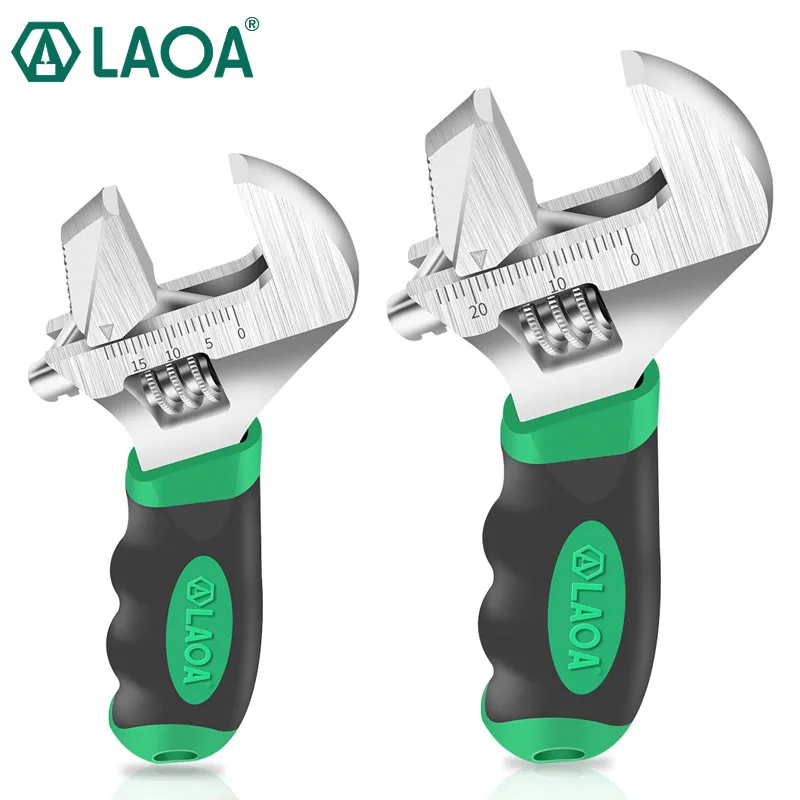 

LAOA Adjustable Wrench Monkey Wrenches 6inch/8inch Multifunction Spanner Pipe Wrench