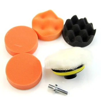 

7pcs Set Auto Car Buffing Pad Polishing Wheel Kit Buffer Drill Adapter M10 Polished Pads Cleaning RV Parts Accessories