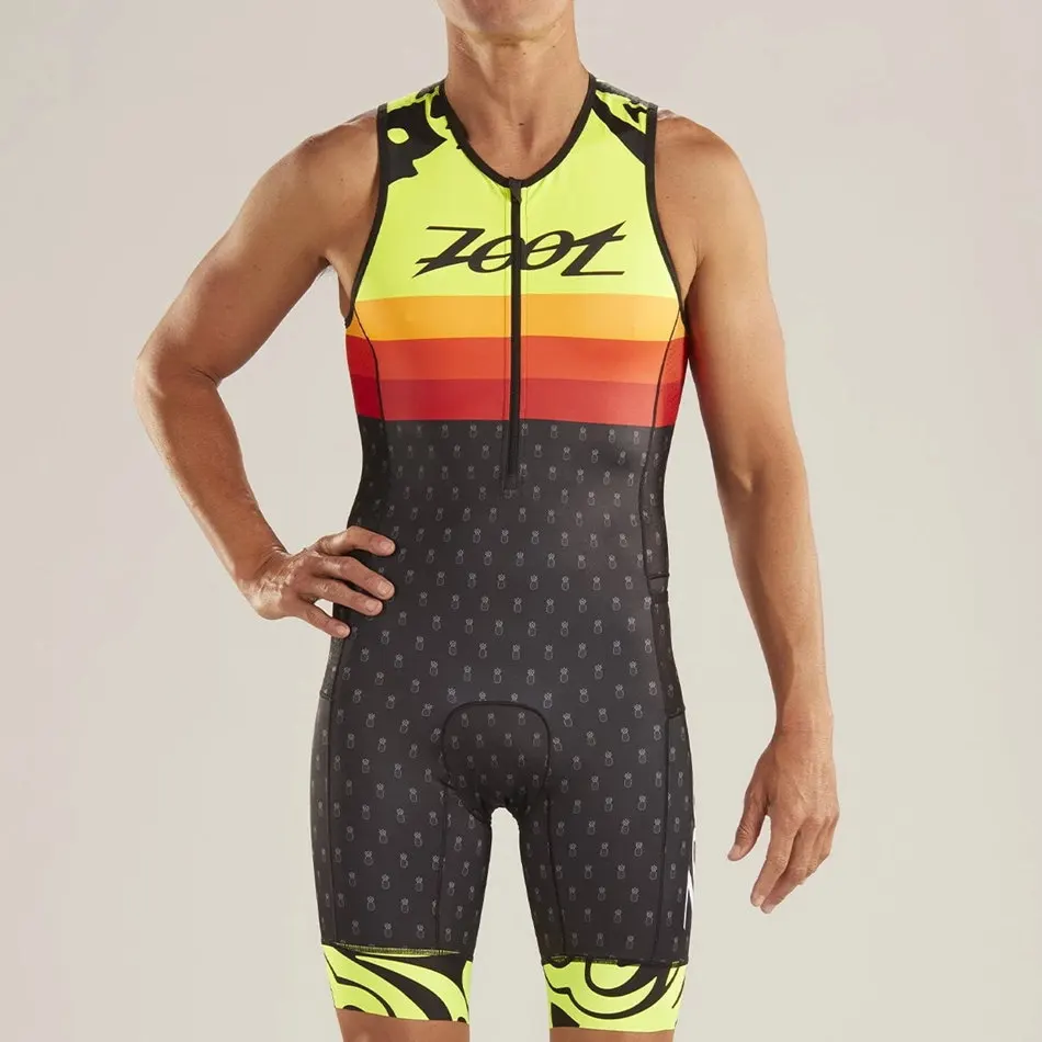 

ZOOT Sportswear Mens Tri Aero Triathlon Suit Sleeveless Trisuit Skinsuit RACEUIT Cycling Apparel Factory Direct Sale