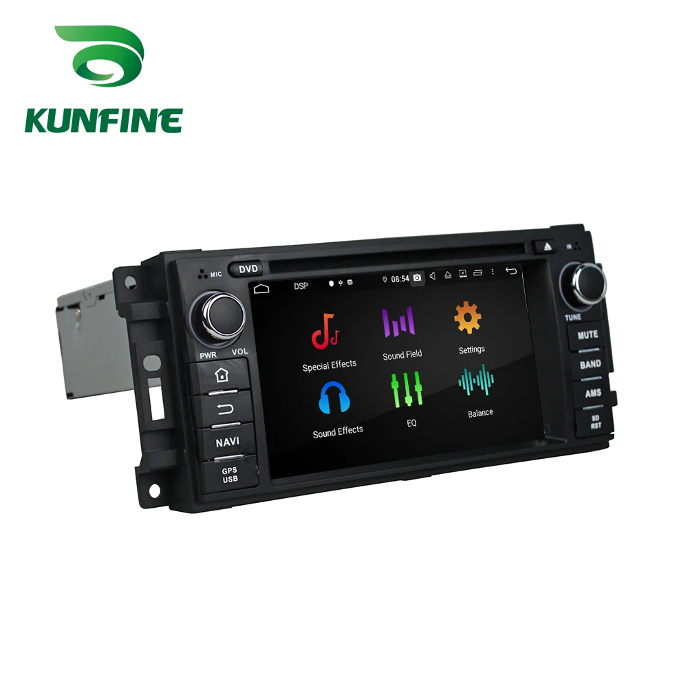 Excellent Android 9.0 Octa Core 4GB RAM 64GB ROM Car DVD GPS Multimedia Player Car Stereo for Jeep Sebring 300C Grand Cherokee Compass 3