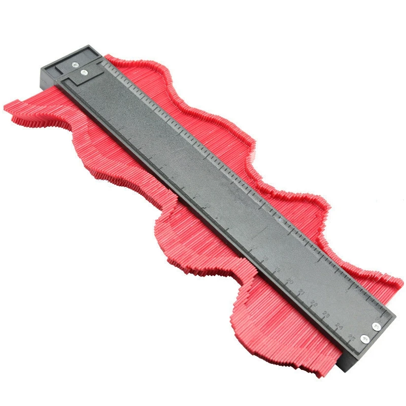 

WSFS Hot Plastic Profile Copy Gauge Contour Gauge Duplicator Standard 5/10inch Width Wood Marking Tool Tiling Laminate Tiles Gen