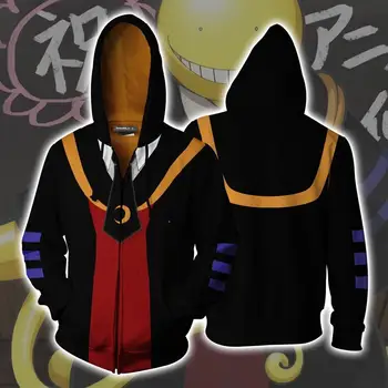 

anime Assassination Classroom Korosensei Hoodies Sweatshirts Cosplay Costume Men Women Hoodies Jackets student sports jacket