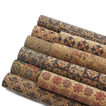 

David accessories Vintage Soft Cork Fabric For Garment Handbag High Quality Synthetic Leather DIY Sewing Materials,1Yc6711