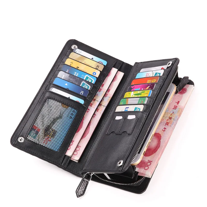 Мужской кошелек на молнии из натуральной кожи|Кошельки| |