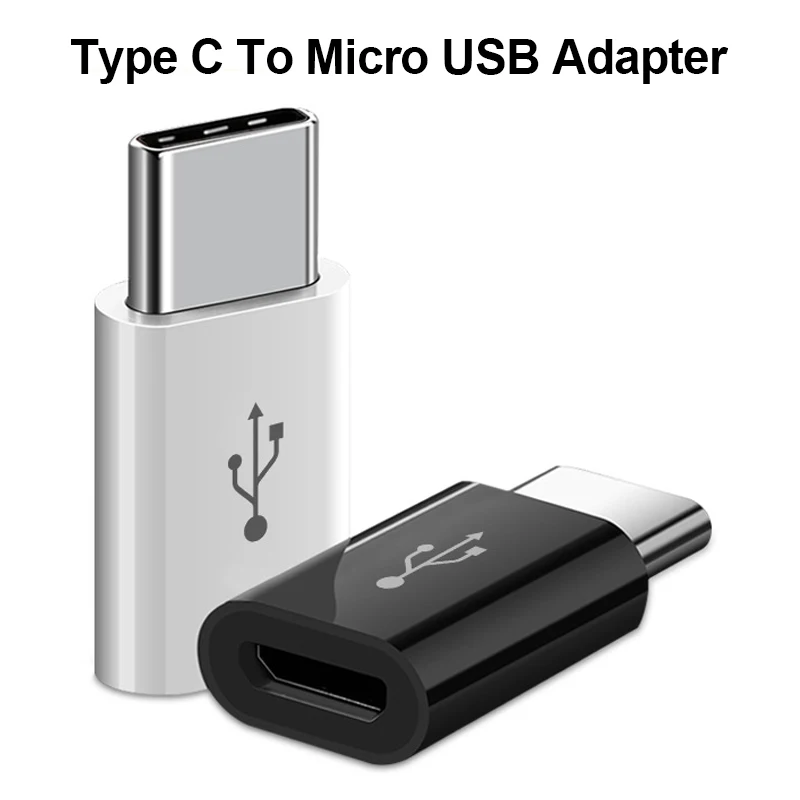 Адаптер Type C с USB на Micro OTG переходник типа папа мама поддержкой зарядки и