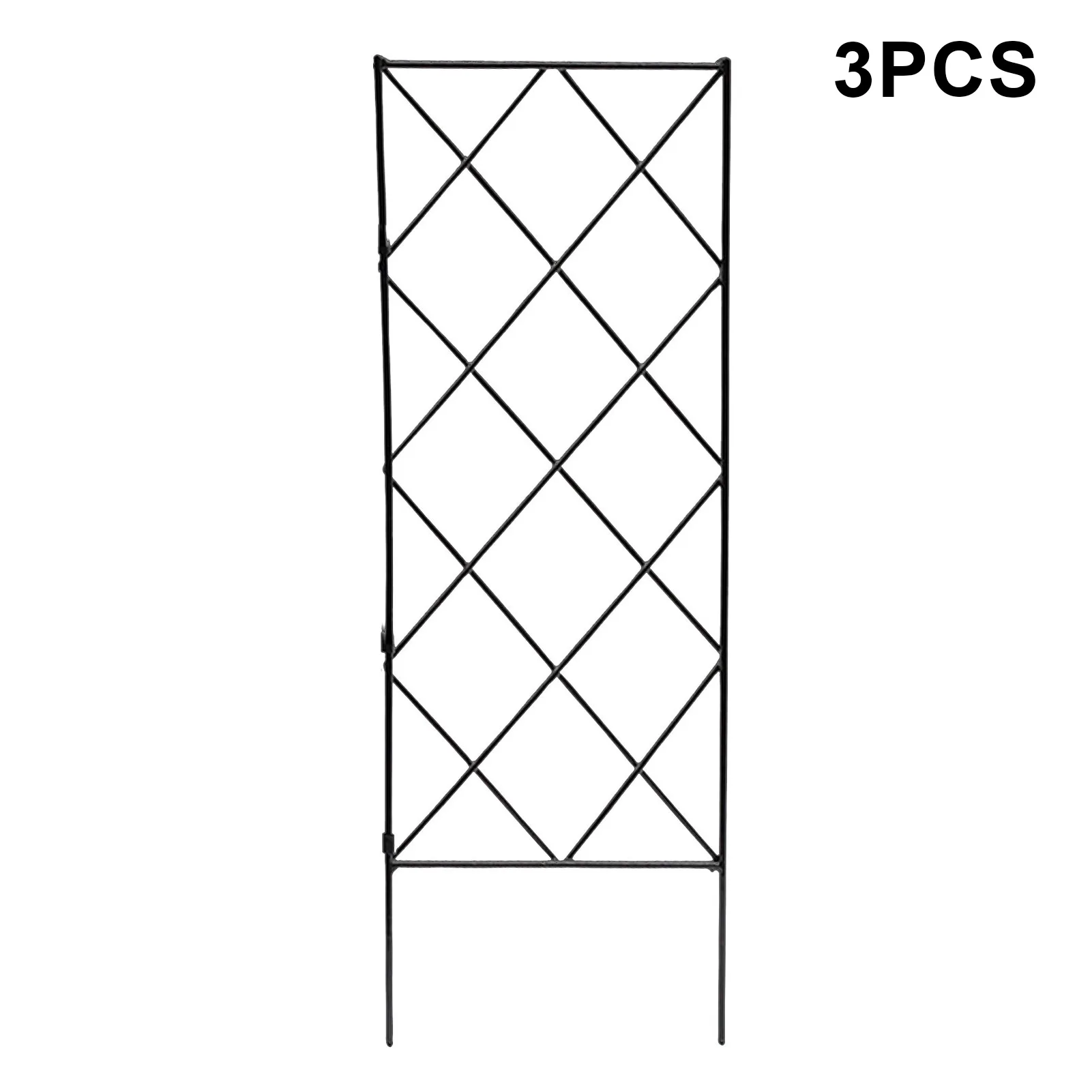 

3pcs Plant Arch Black Trellis Garden Supplies Foldable Plant Arch Climbing Trellis Frame Garden Plant Growing Support Trellis