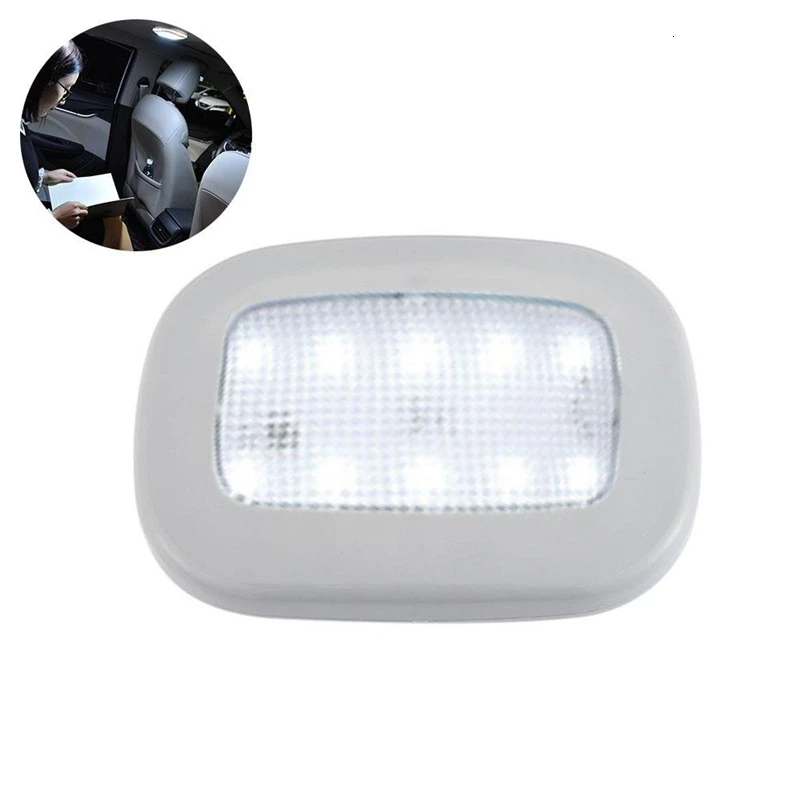 Gray W White Light Автомобильный Стайлинг интерьер светодиодный свет для чтения автомобиля потолочная крыша купольная лампа авто багажник USB перезаряжаемая Беспроводная Магнитная Ночная лампа - Испускаемый цвет: Gray W White Light