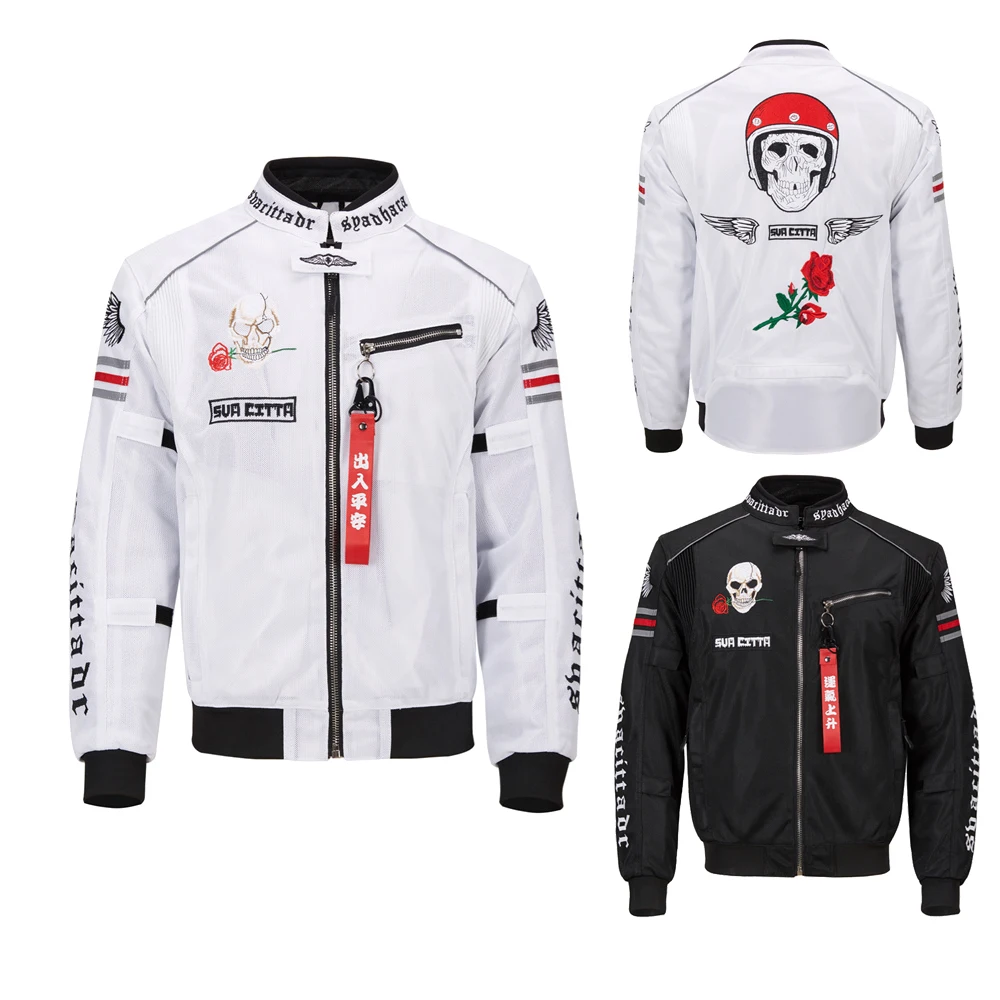 Motorcycle motorcycle clothes summer women's XS size breathable mesh thin men's Retro riding fall proof clothes windproof and wa