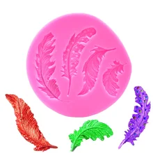 Перо силиконовая форма для выпечки украшения торта Формы для шоколада для выпечки