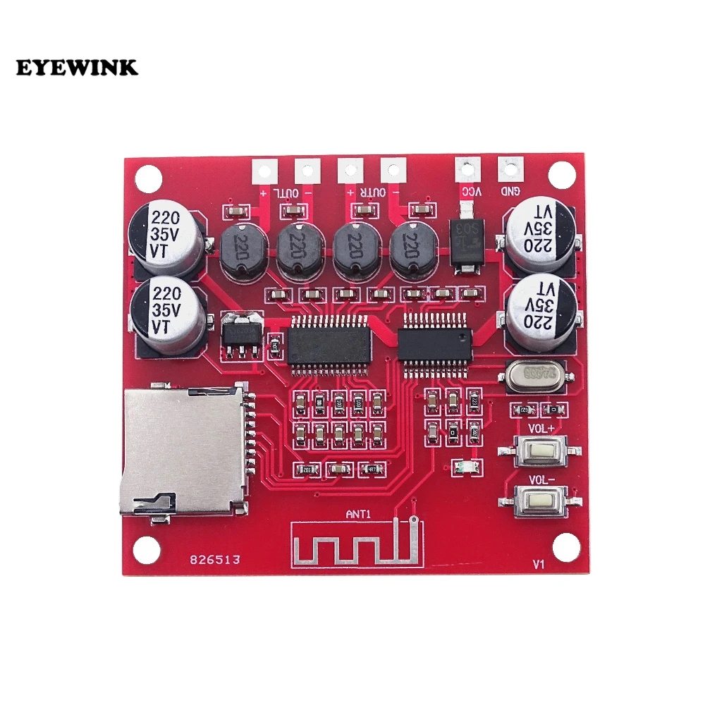 XH-A233 15W X 2 Bluetooth 4 цифровой усилитель мощности плата стерео TF карта воспроизведения
