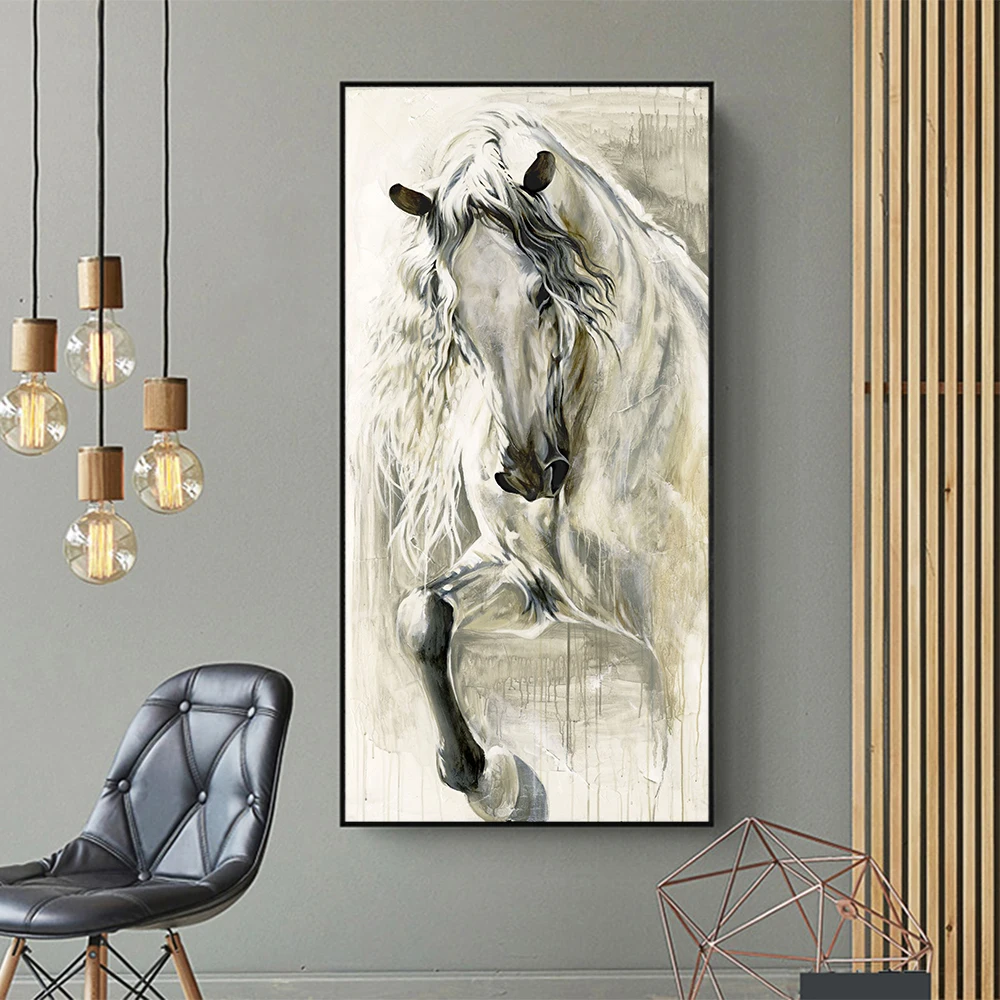 AAVV-Poster-Wall-Art-Painting-Canvas-Print-Animal-Pictures-The-Horses-Posters-For-Living-Room-No