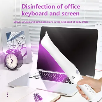

Quality Portable Home Office UV Sterilization Germicidal Lamp Portable For Clothes USB Rechargeable UV Light With 7LED beads