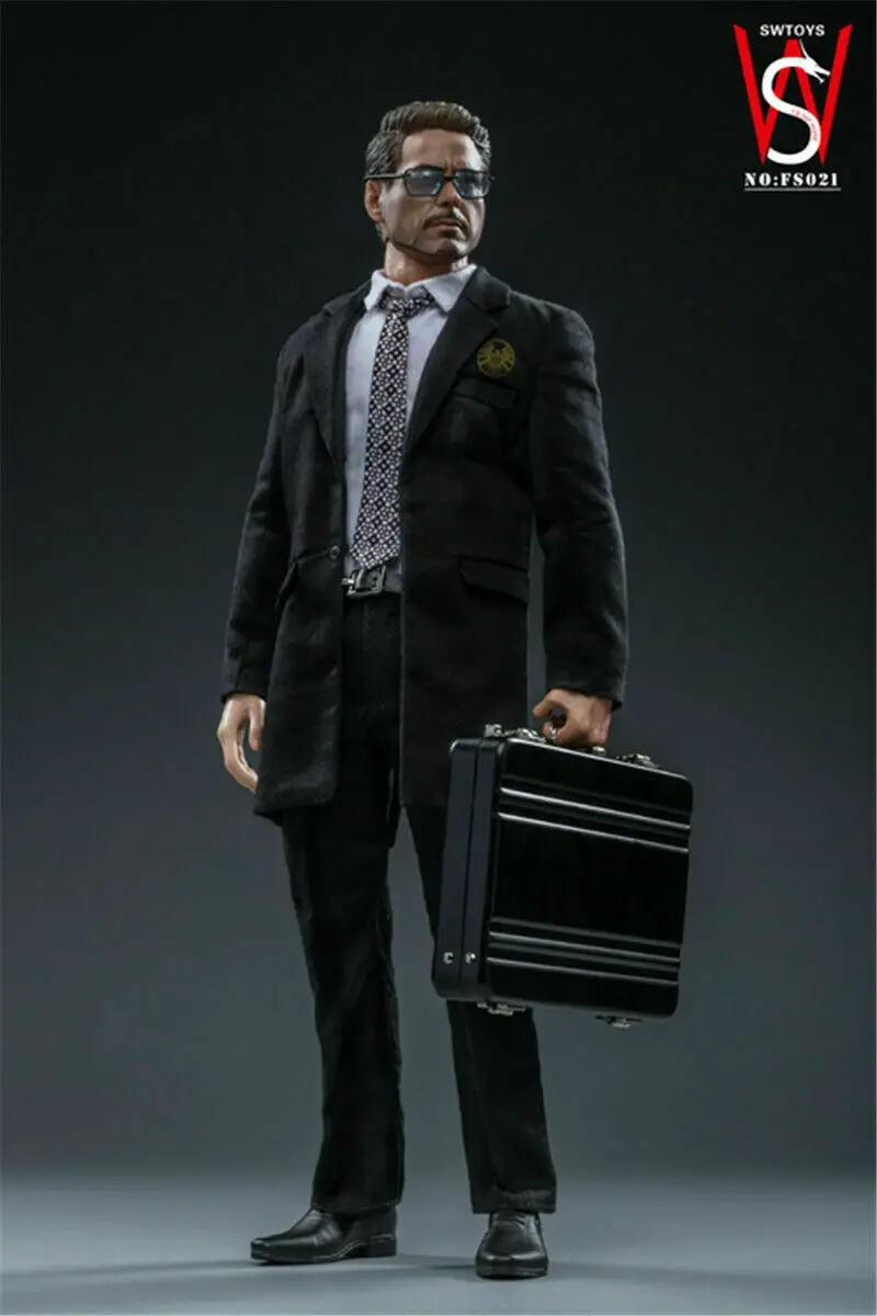 

SWtoys FS021 1/6 Avengers Iron Man Tony Stark Action Figure Colelctions Western Suit Version Model Doll Toy Gift