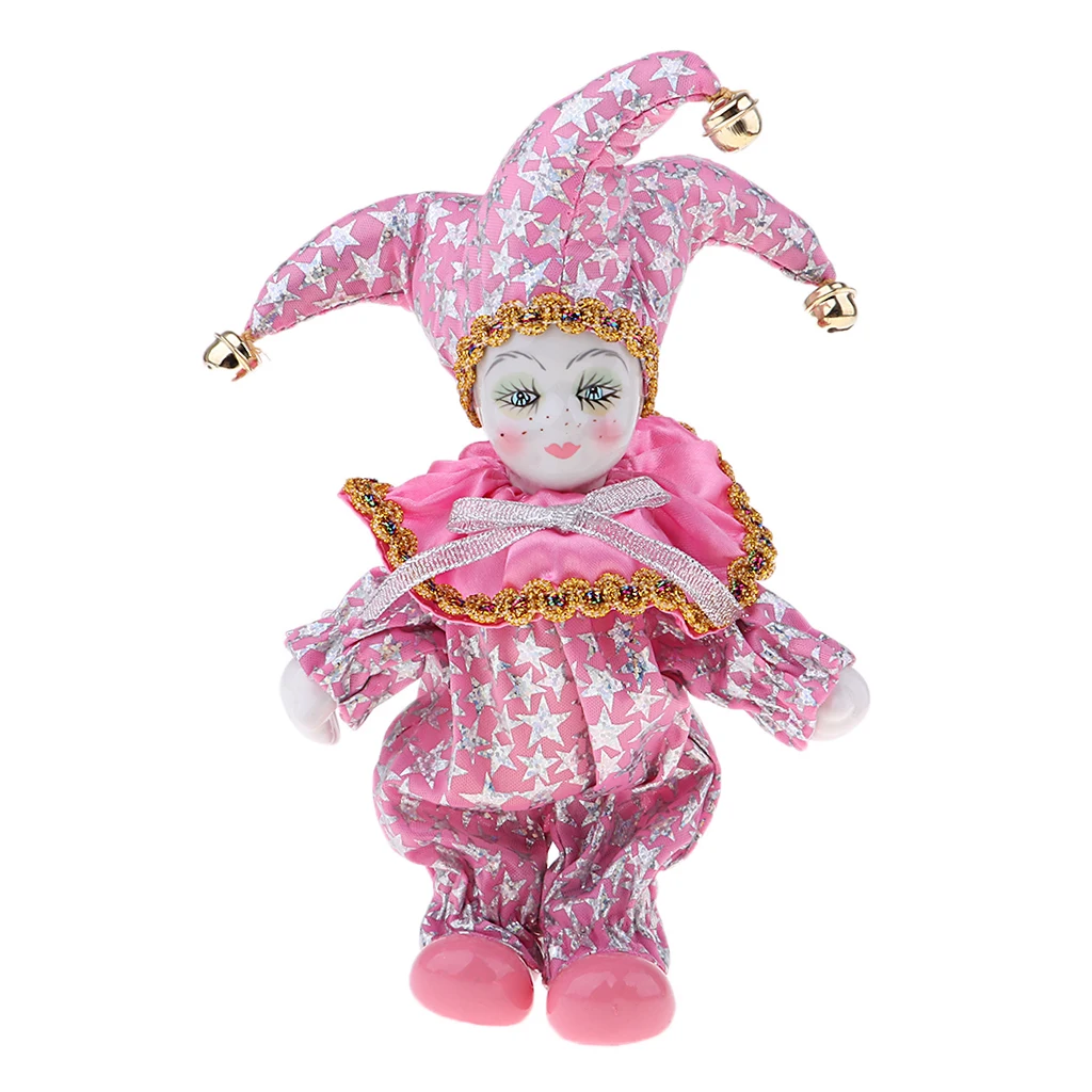 6inch Porcelain Dolls Italian Eros Triangel Dolls Model for Home Decoration Sky Pink