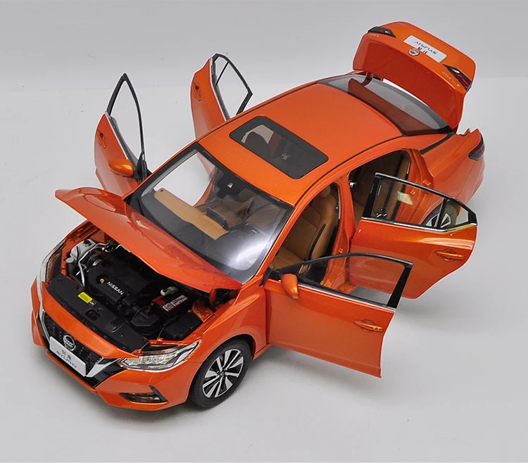 Details about  / 1//18 Scale Nissan SYLPHY 2019 2020 Orange Diecast Car Model Collection Gift