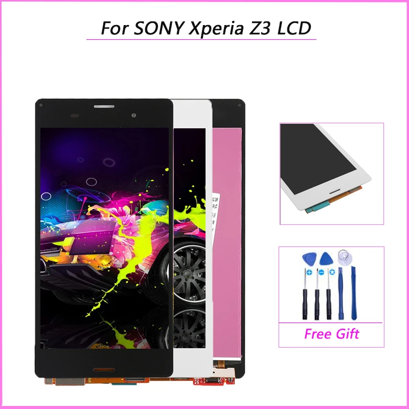 ЖК дисплей для Sony Xperia Z3 L55t D6603 D6643 D6653 с сенсорным экраном и дигитайзером сменный
