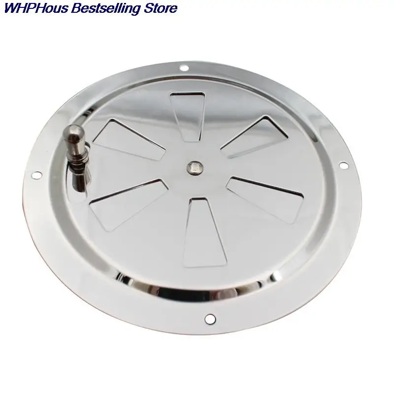 Air Louver Vent Stainless Steel 316 Boat Marine Round Grille Ventilation Louvered Ventilator Grill Cover Side Knob Opening 1pc air vent grille