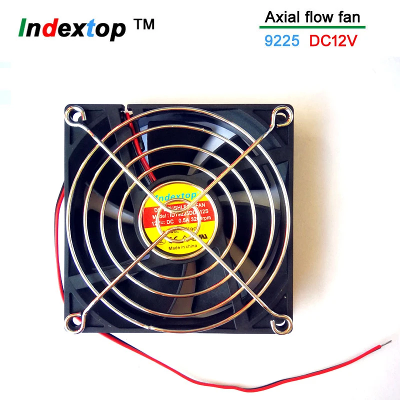 Indextop Air Cooling Fan DC12V DC24V 0.5A  Axial Flow Fan 9225 9025  92x92x25mm For ZX7/TIG 200A Welding Machine battery operated air blower