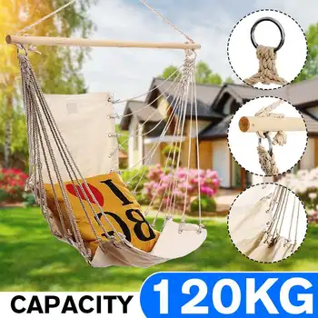 

Outdoor Garden Hanging Hammock Chair Travel Camping Single Swing Chairs Home Bedroom Relaxing Hammock Swings For Children Adult