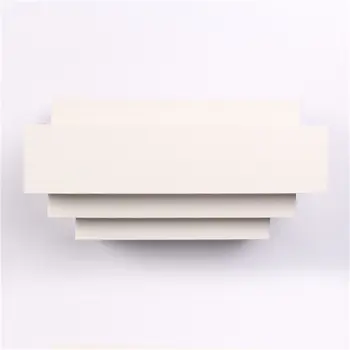 

Contemporary Indoor Up & Down Wall Light Curved White Square Lighting Lamp