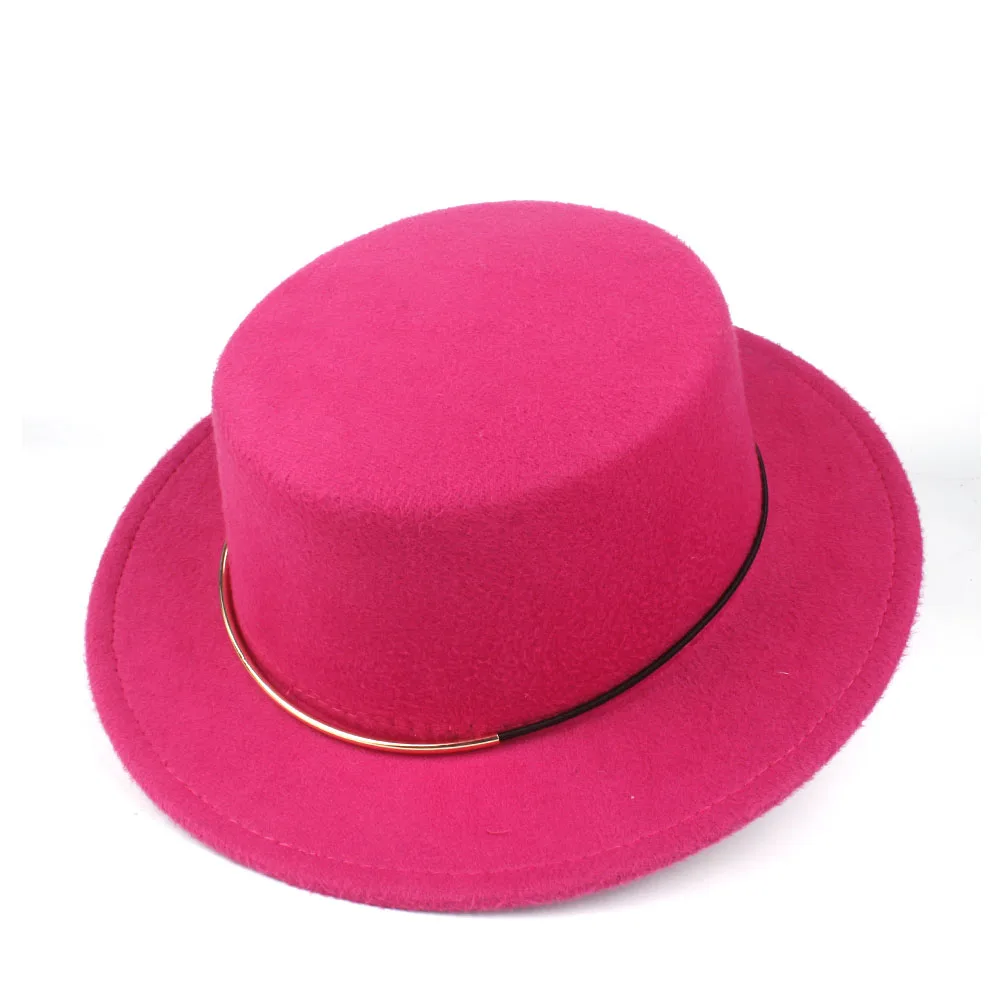 Мужская и Женская Шляпа Fedora на плоской подошве, зимняя Уличная Повседневная шапка для танцев и вечеринок, шапка для элегантной леди, размер 56-58 см