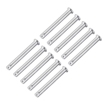 

uxcell Single Hole Clevis Pins,8mm x 70mm Flat Head Zinc-Plating Steel 10Pcs