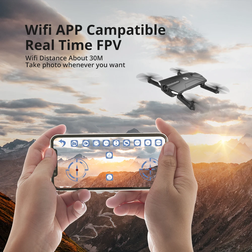 Радиоуправляемый квадрокоптер Holy Stone HS160S HD Wi Fi FPV 720P|Радиоуправляемые вертолеты| |