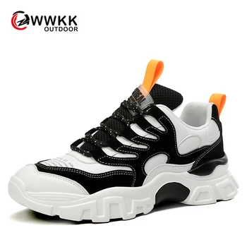 

WWKK Sneakers Breathable Running Shoes for Men Ultra Sport Lace Up Male Flats Shoe Outdoor Jogging Walking Athletic Gym Trainers