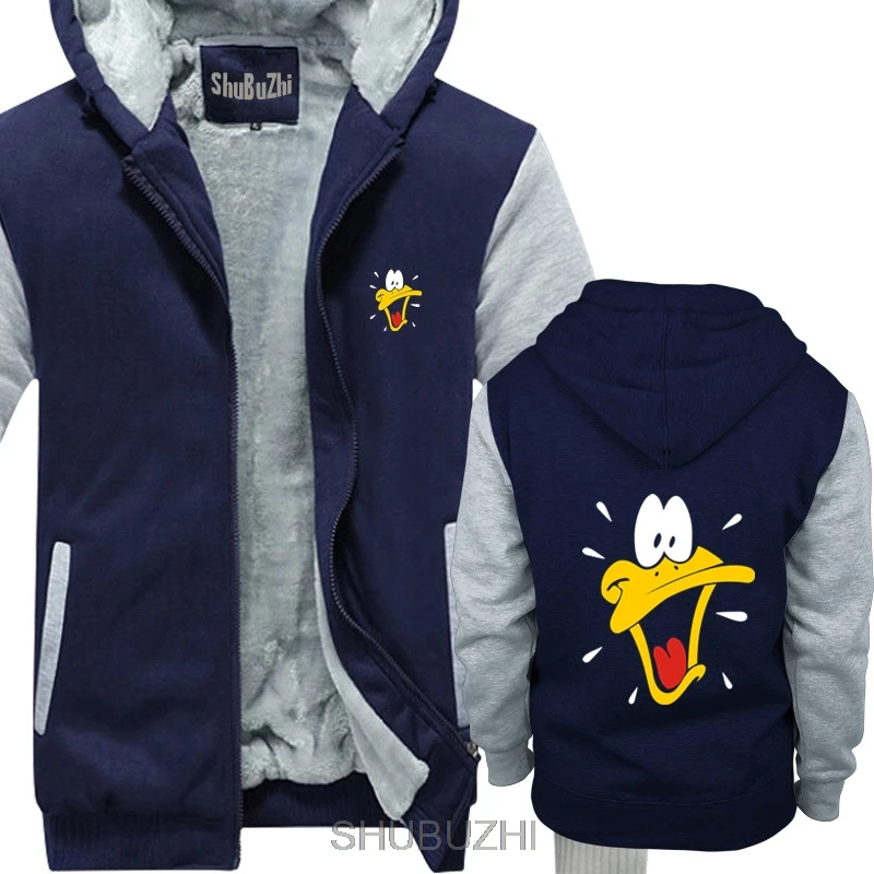 Даффи Дак Looney Tunes теплое пальто с героями мультфильмов куртка толстые толстовки S-5XL зимнее Модное теплое пальто Прямая sbz4288