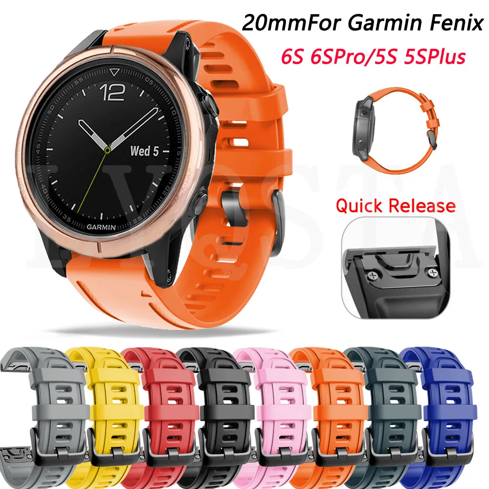 Ремешок 20 мм для смарт-часов Garmin Fenix 6S/6S Pro | Наручные часы