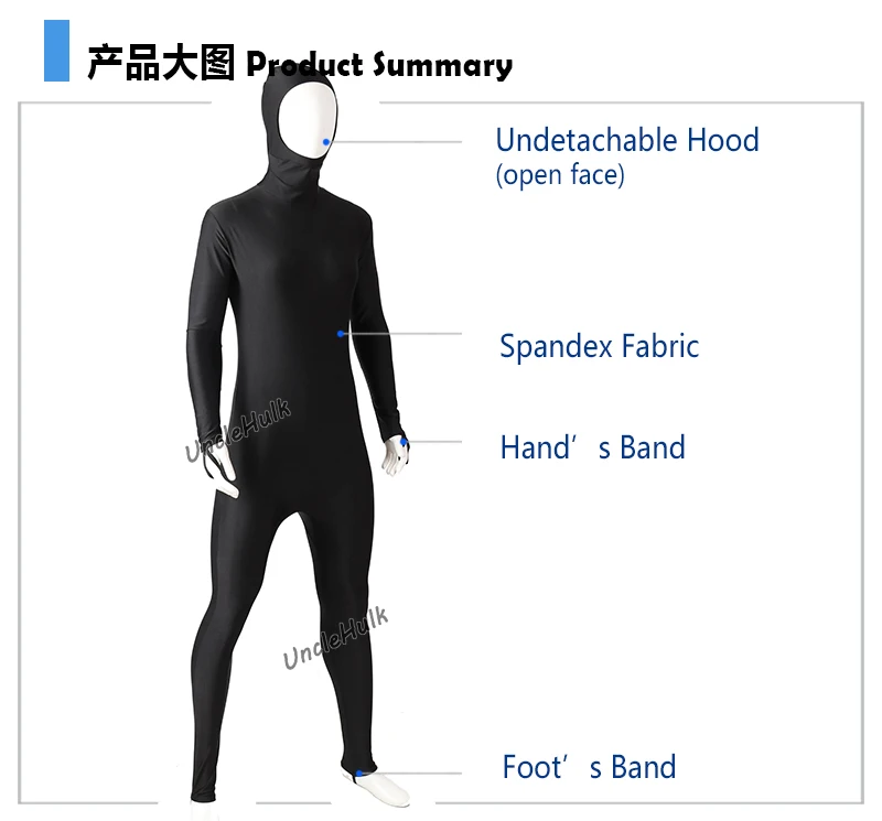 Black-Spandex-Bodysuit-Undetachable-Hood-with-Open-Face-UncleHulk-12
