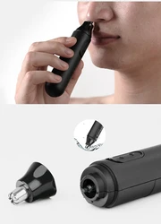 Multifunctional 2 In 1 Nose Hair Trimmer Nose Hair Shaving Knife New Men'S Portable Household Nostril Hair Cleaning Instrument