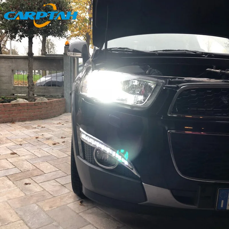 Светодиодный дневной светильник для Chevrolet Captiva 2011 2012 2013 Водонепроницаемый желтый