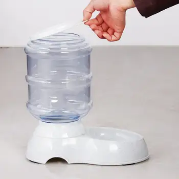 

3.5L Large Automatic Pet Food Drink Dispenser Dog Cat Animal Feeder Bowl CDW