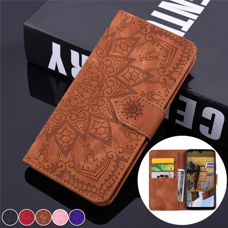 

Embossed Leather Flip Case For XiaoMi RedMi Note 7 6 5 Pro 4X Retro Wallet Card Slot Phone Case RedMi 7A 6A 6 K20 Pro Full Cover