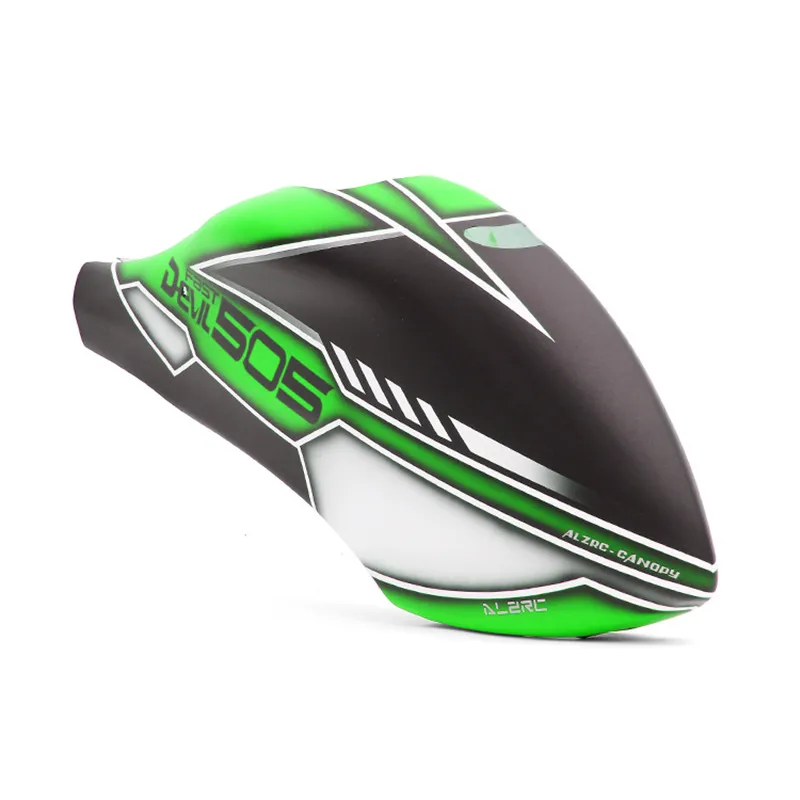 ALZRC- Devil 505 FAST Fiberglass Painting Canopy Set RC Helicopter Parts-Green